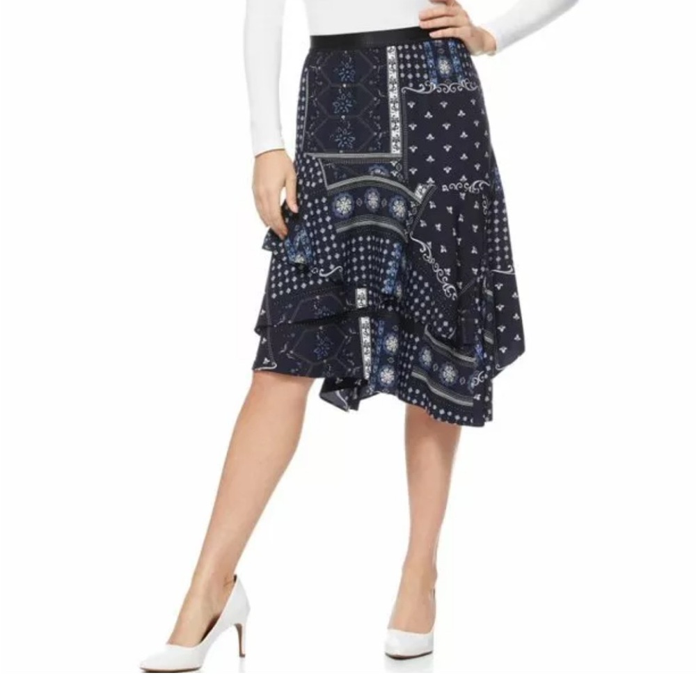 Scoop bandana skirt ruffle tiers small western cowg